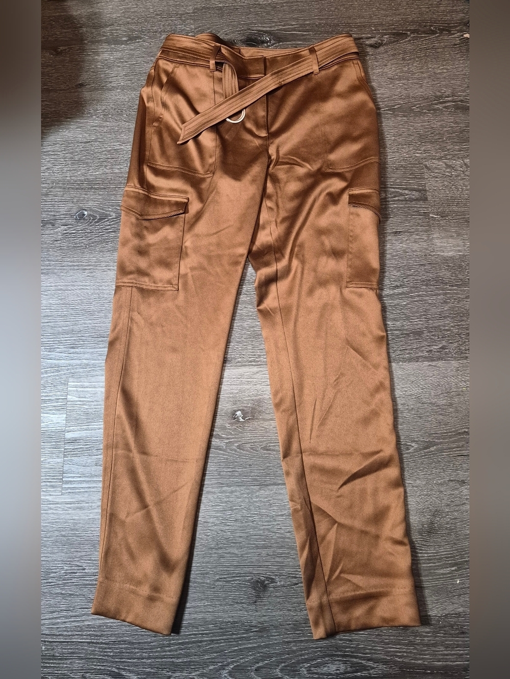 Chico’s Satin Cargo Pants Size OOT - Picture 2 of 7
